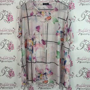 Mr max fashions long shirt mini dress coverup Floral Print Women's Top